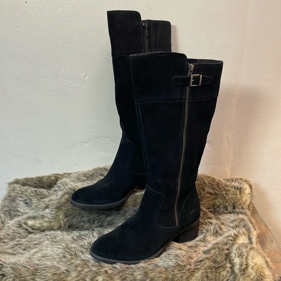 b.o.c. Shoes - BOC- NEW Suede Knee Boots Double zipper Round toe Double Stitched-8M-#0100